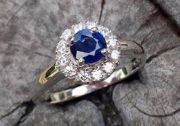Кольцо с сапфиром